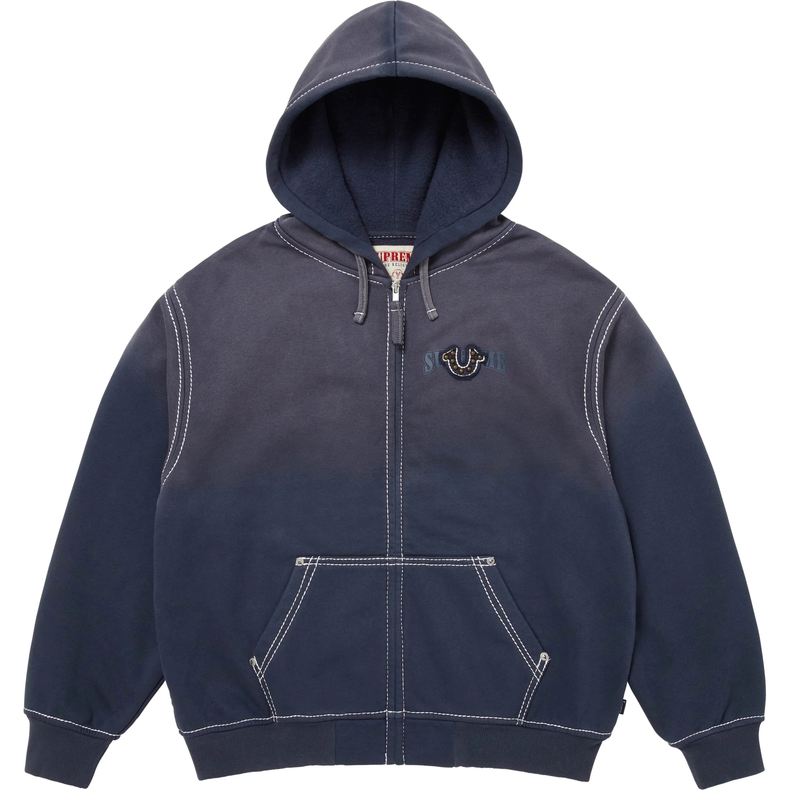Supreme®/True Religion® Zip Up Hooded Sweatshirt view 6